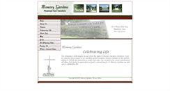Desktop Screenshot of memorygardenscemetery.com